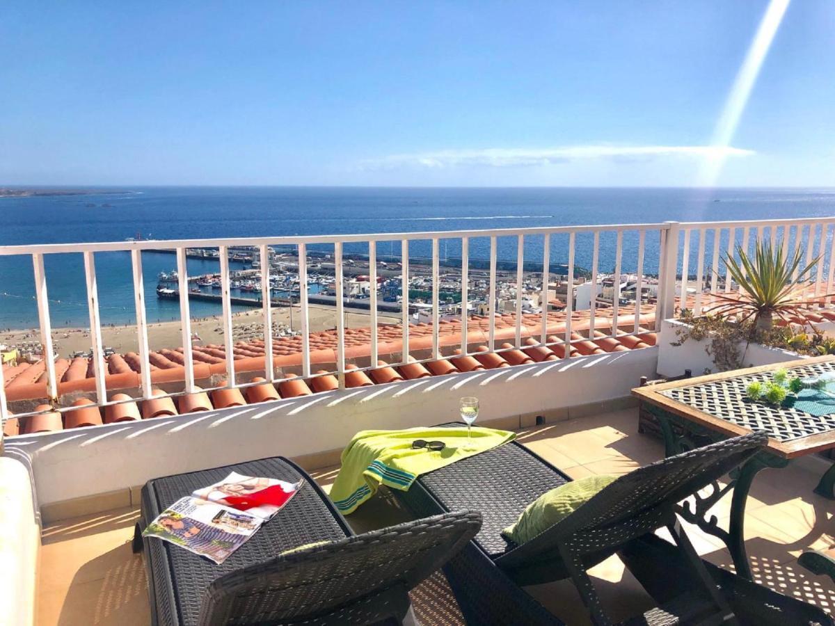 Апартаменты Amazing Sea Views In Cactus Blanco Лос Кристианос Экстерьер фото