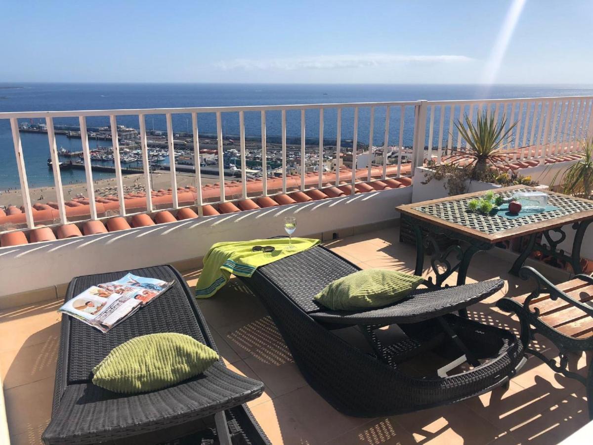 Апартаменты Amazing Sea Views In Cactus Blanco Лос Кристианос Экстерьер фото